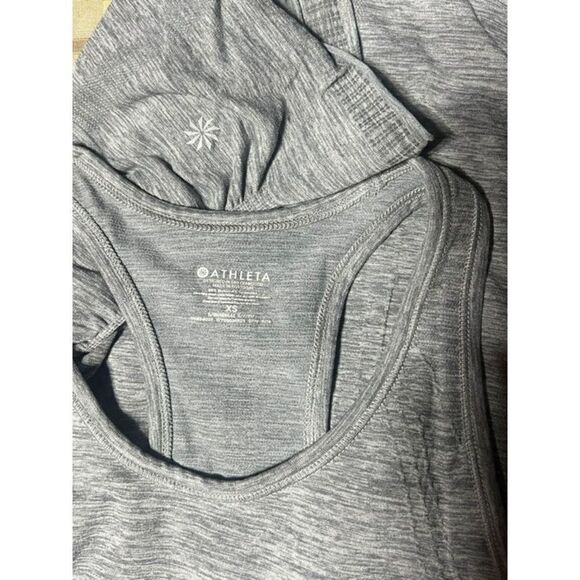 Athleta Heather Grey Racerback Tank Top XSmall - Picture 4 of 4